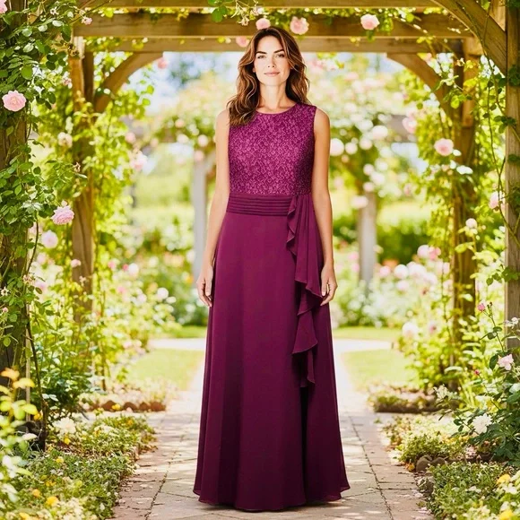 strapless open back dress Le Palais vintage elegant purple strapless bodice dress ONLY main image 0